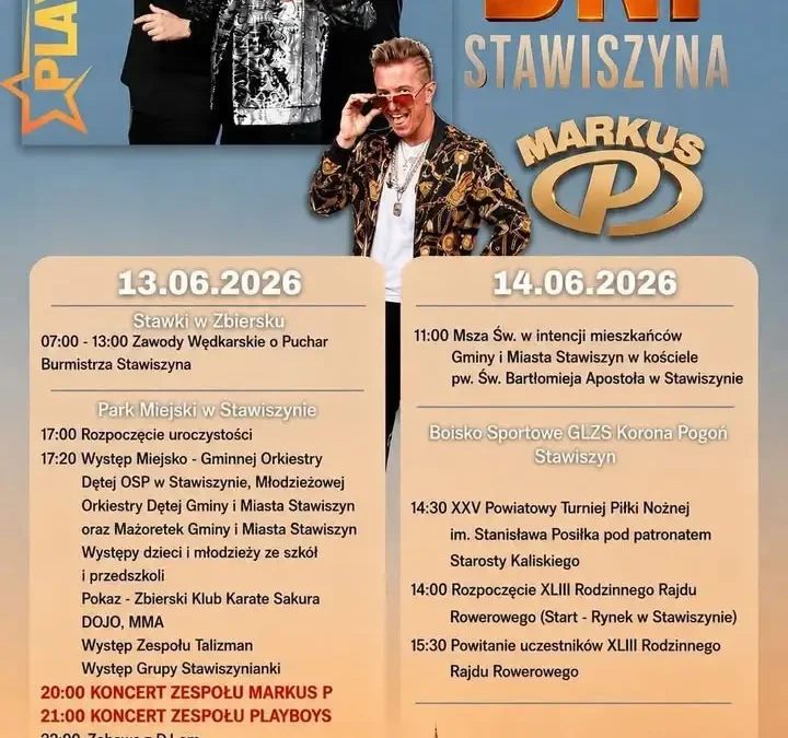 Dni Stawiszyna 2026: koncerty, atrakcje i dobra zabawa już dziś