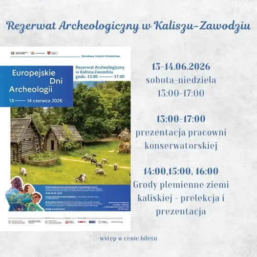 Muzeum w Kaliszu zaprasza na letnie wydarzenia: archeologia, literatura i plener