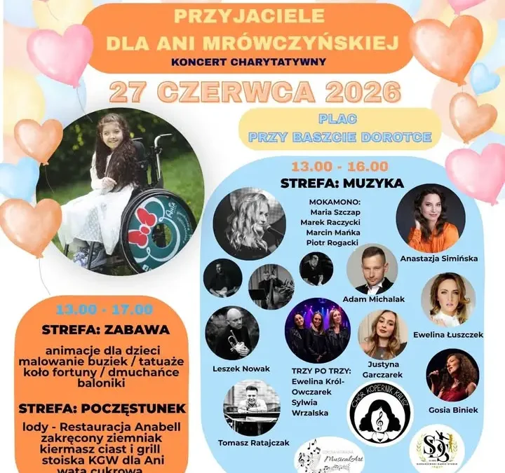 Koncert charytatywny dla Ani Mrówczyńskiej – Dzień Dobry Wakacje!