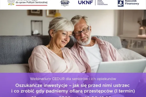 Seniorze, nie daj się oszukać! KNF zaprasza na bezpłatne webinarium o bezpiecznych inwestycjach