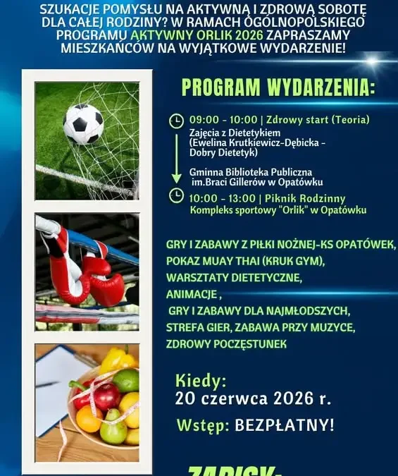 Piknik ze zdrowiem w Opatówku – aktywna sobota dla całej rodziny