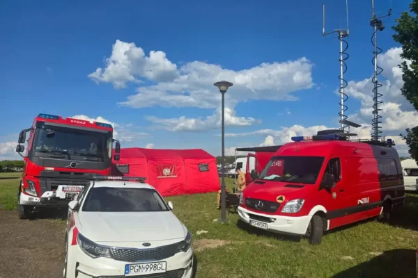 Kaliscy strażacy zabezpieczali Ogólnopolskie Spotkanie Młodych Lednica 2000
