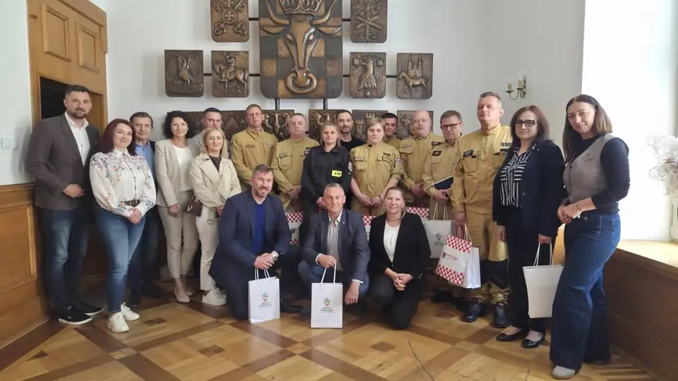 Powiat Kaliski gości delegację z Wałbrzycha – wymiana doświadczeń OSP