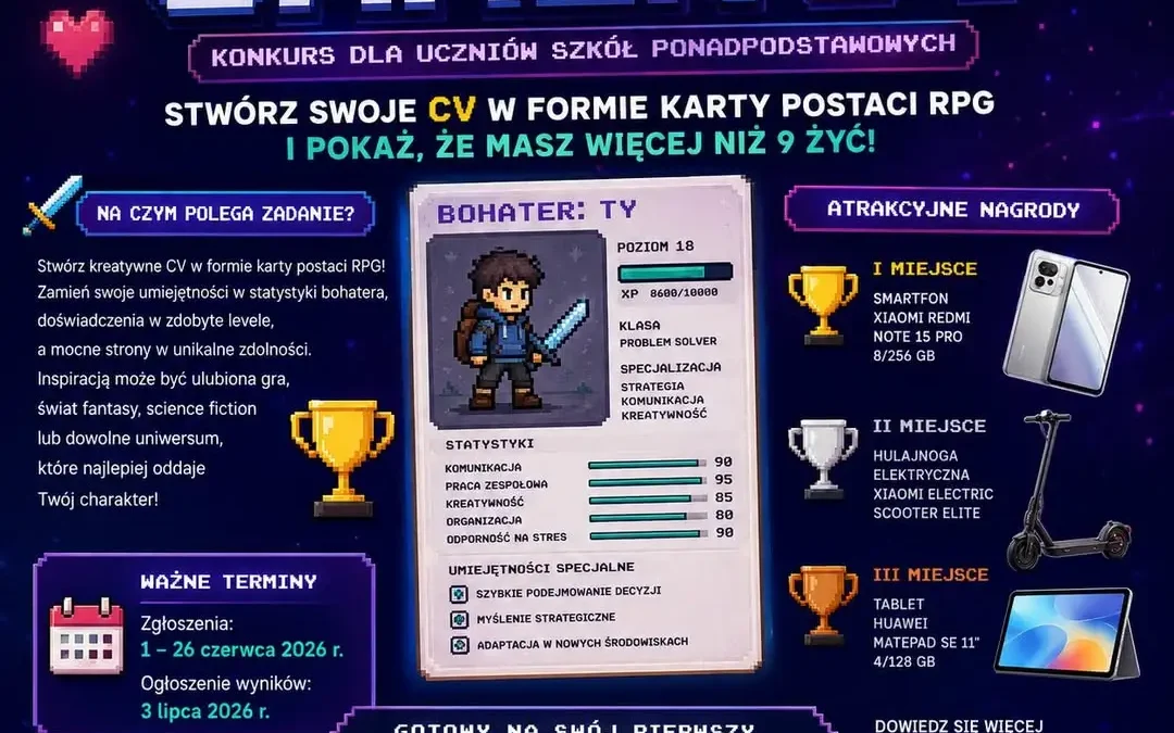 Gamer CV – konkurs GoWork.pl dla uczniów szkół ponadpodstawowych