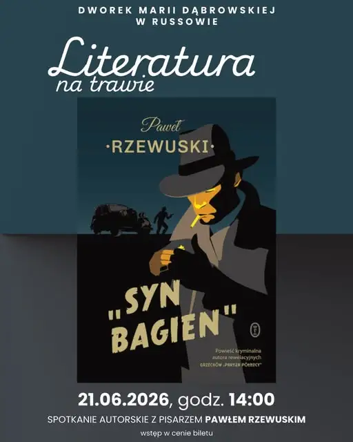 Spotkanie autorskie z Pawłem Rzewuskim w Russowie – „Syn Bagien”