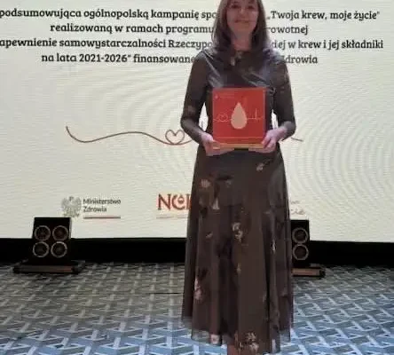 Bank Krwi Szpitala Kalisz wyróżniony na gali kampanii „Twoja krew, moje życie”