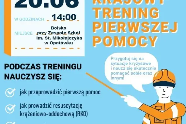 Krajowy Trening Pierwszej Pomocy – zaproszenie na wydarzenie