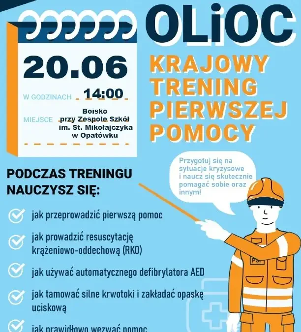 Krajowy Trening Pierwszej Pomocy – zaproszenie na wydarzenie