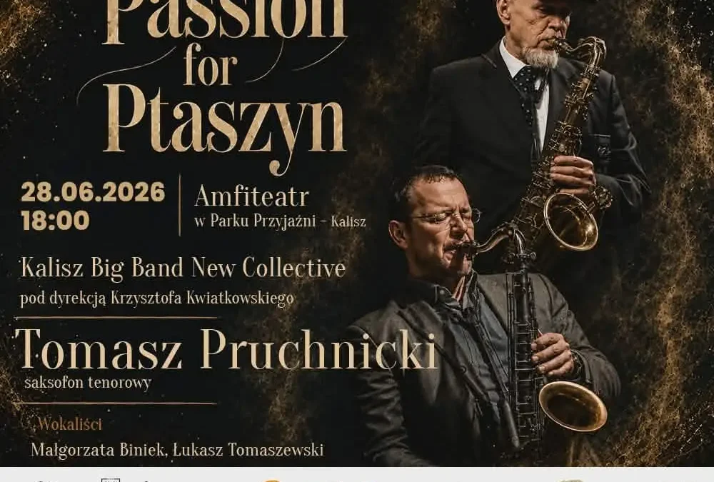 „Passion for Ptaszyn” – koncert Kalisz Big Band New Collective w Parku Przyjaźni