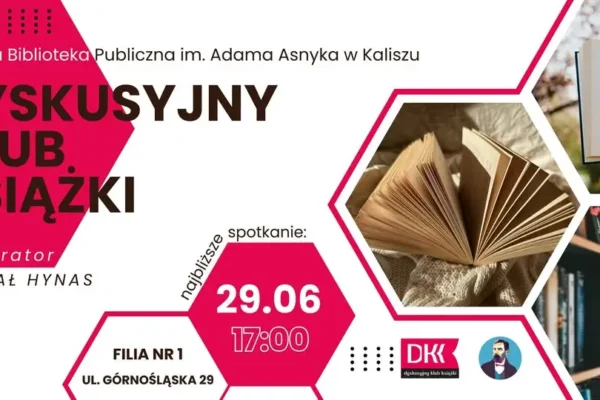 Dyskusyjny Klub Książki zaprasza na spotkanie w Kaliszu