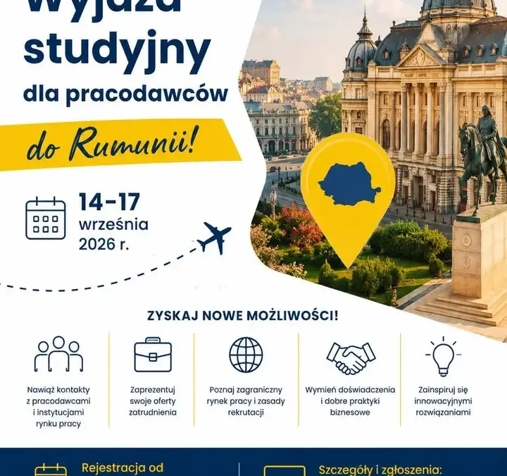 Bezpłatny wyjazd studyjny do Rumunii dla wielkopolskich MŚP