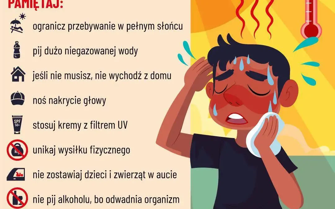 Upały w gminie Stawiszyn – ostrzeżenie dla mieszkańców