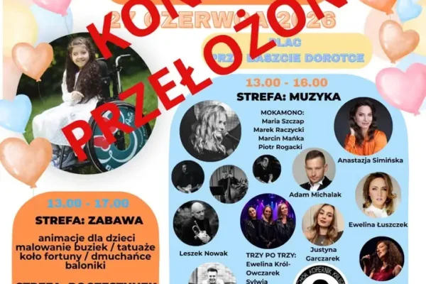 Koncert charytatywny dla Ani Mrówczyńskiej przełożony z powodu upałów