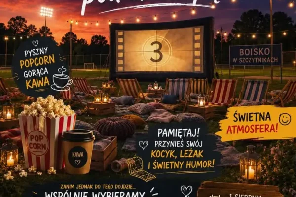 Kino plenerowe w Szczytnikach – letni wieczór z filmem pod gwiazdami