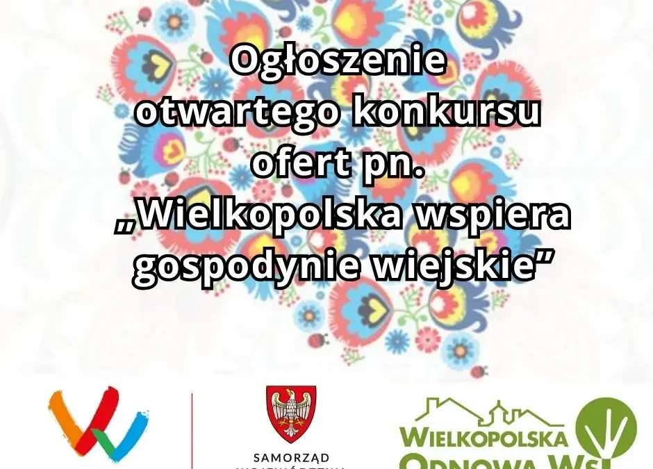 KGW z Wielkopolski mogą ubiegać się o 6 tys. zł dofinansowania