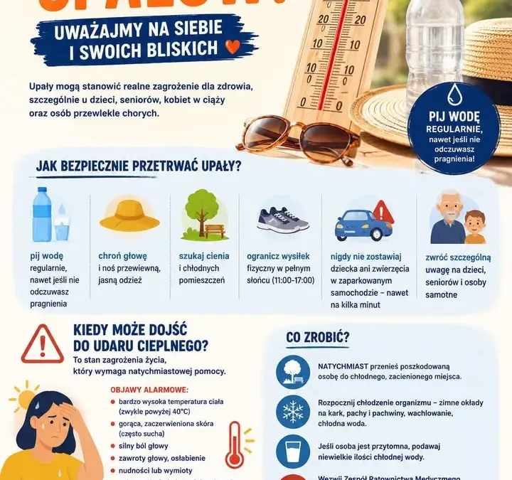 Upały w Kaliszu – jak bezpiecznie przetrwać i rozpoznać udar cieplny?