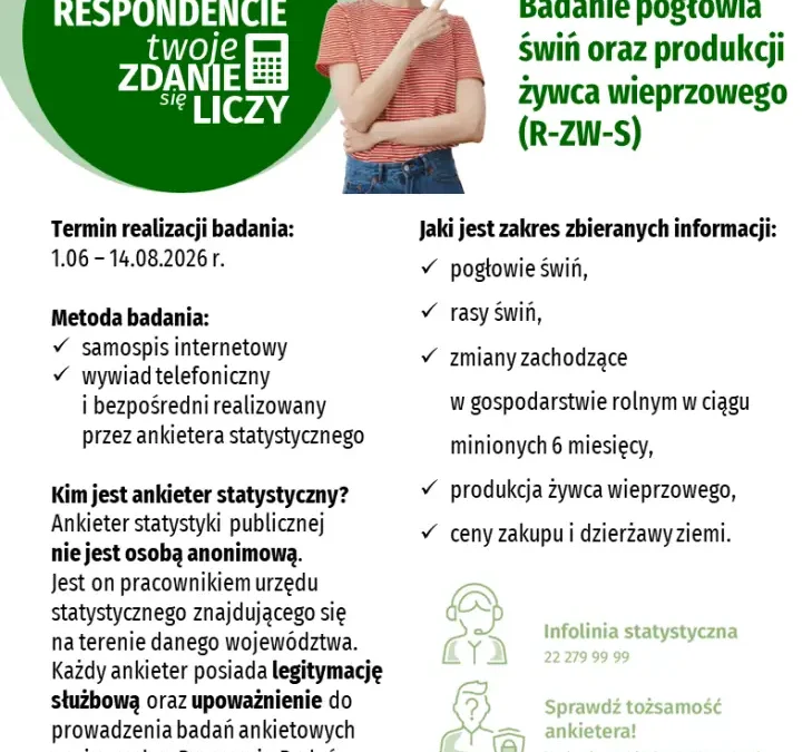 Badania GUS w gminie Żelazków – lipiec 2026