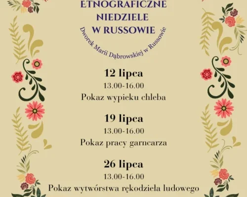 Etnograficzne niedziele w Russowie – wakacyjne spotkania z tradycją