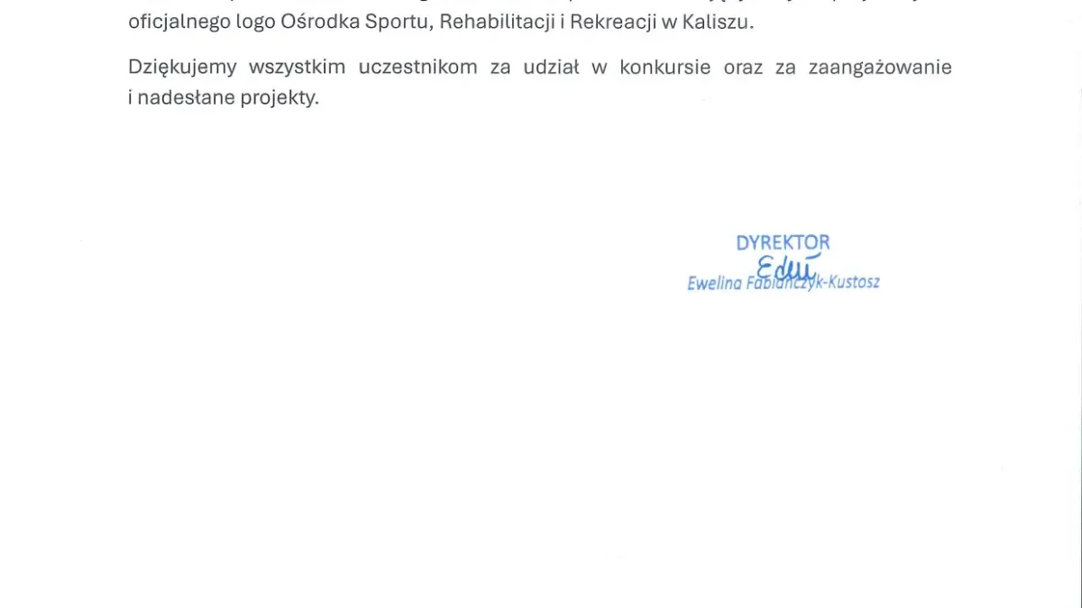 Konkurs na logo OSRiR Kalisz unieważniony – żaden projekt nie spełnił oczekiwań