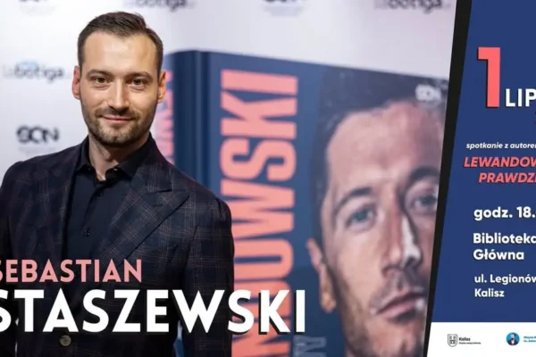 Spotkanie z Sebastianem Staszewskim o biografii Lewandowskiego w Kaliszu