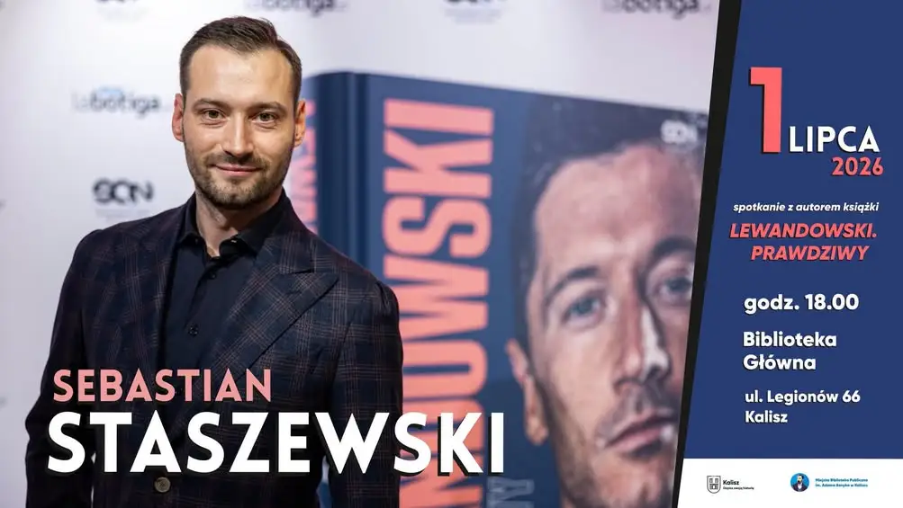 Spotkanie z Sebastianem Staszewskim o biografii Lewandowskiego w Kaliszu