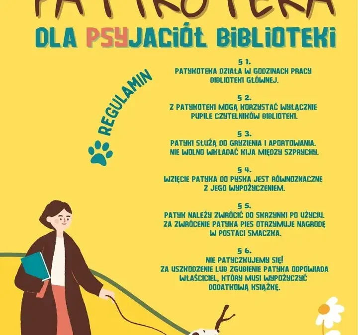 Patykoteka w Kaliszu – biblioteka dla psów wraca na wakacje
