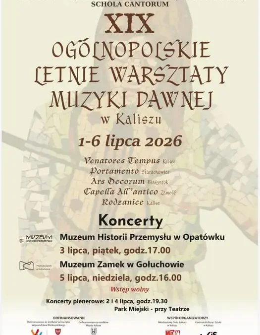 Lipcowe wydarzenia kulturalne w Powiecie Kaliskim – koncerty, folklor i wystawy