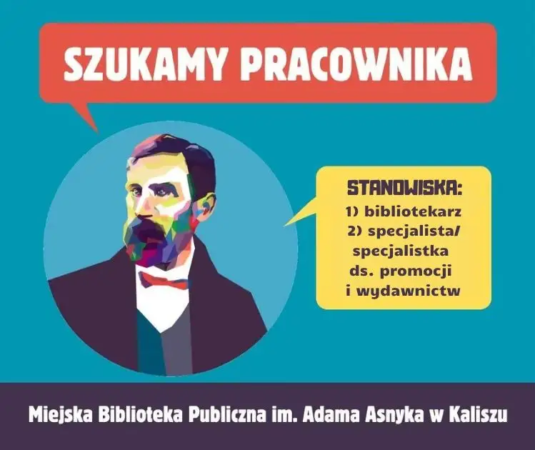 Miejska Biblioteka Publiczna w Kaliszu ogłasza nabór na dwa stanowiska