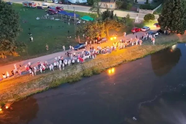 Noc Świętojańska nad stawami w Opatówku – tradycyjne „Wianki” przyciągnęły 500 uczestników