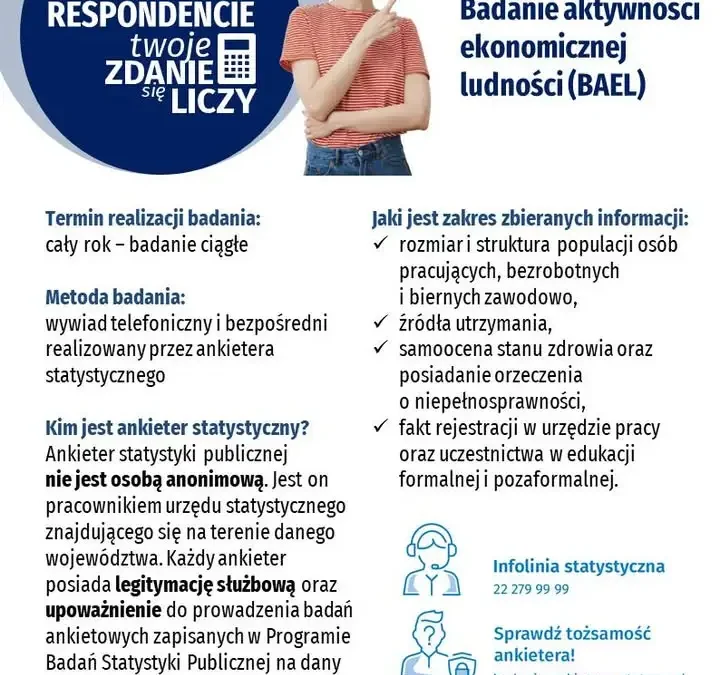 Urząd Statystyczny w Poznaniu przypomina o badaniu BEAL w gminach