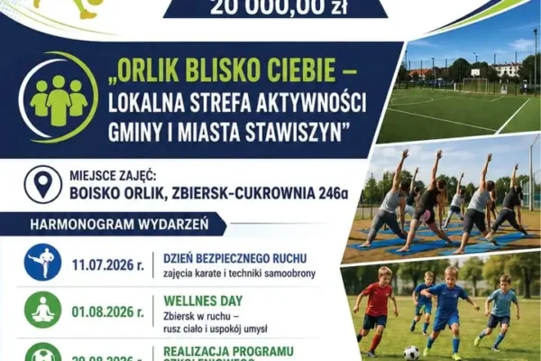 Gmina Stawiszyn z dofinansowaniem na program Aktywny Orlik 2026