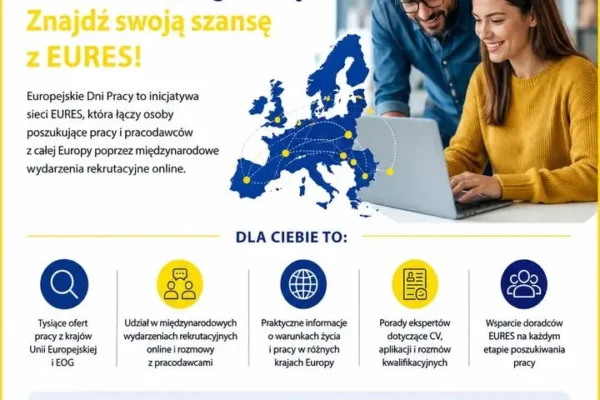 Trwają Europejskie Dni Pracy – bezpłatne wydarzenia rekrutacyjne online