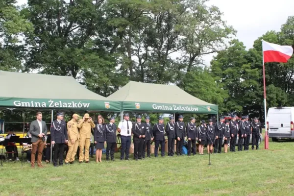 Gminne Zawody Sportowo-Pożarnicze w Żelazkowie: rywalizacja i pasja mimo kapryśnej pogody