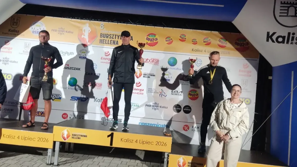 Mieszkańcy Gminy Opatówek na podium VIII Kaliskiego Półmaratonu Nocnego