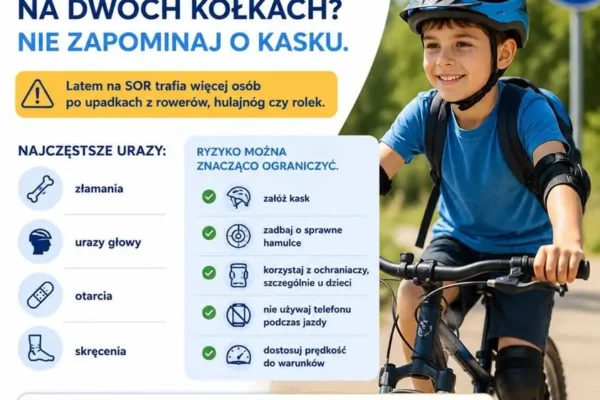 Bezpieczne wakacje na dwóch kółkach – apel kaliskiego szpitala