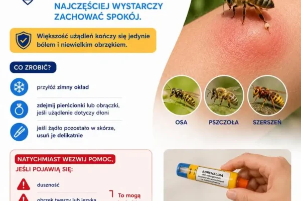Bezpieczne wakacje: jak reagować na użądlenia os, pszczół i szerszeni?