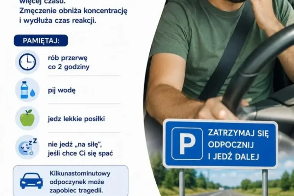 Bezpieczne wakacje: jak zmęczenie wpływa na kierowców? Porady ze Szpitala w Kaliszu