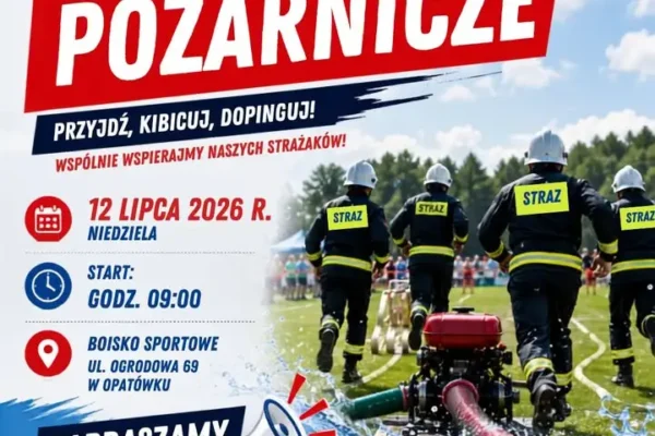 Gminne Zawody Sportowo-Pożarnicze w Opatówku już w niedzielę