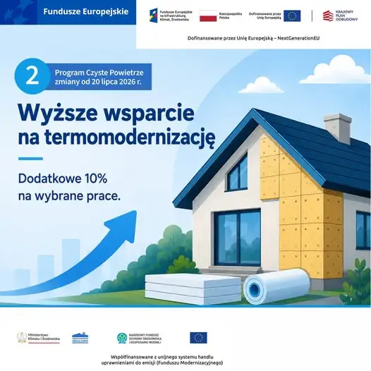 Zmiany w programie Czyste Powietrze od 20 lipca 2026
