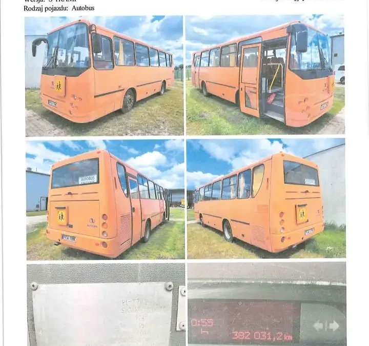 Gmina Stawiszyn ogłasza trzeci przetarg na sprzedaż autobusu szkolnego