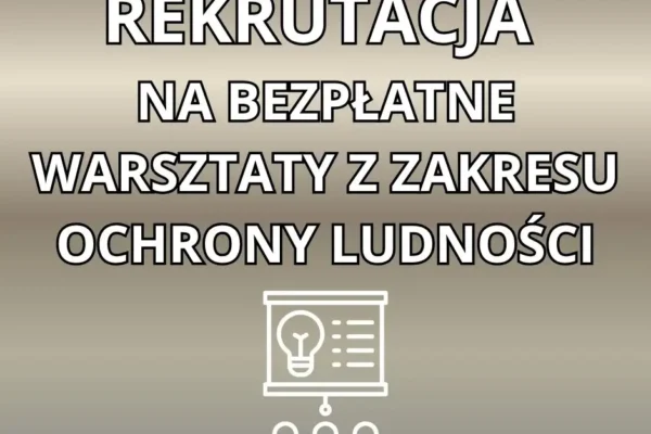 Bezpłatne warsztaty z ochrony ludności w Liskowie – zapisy tylko do 28 lipca