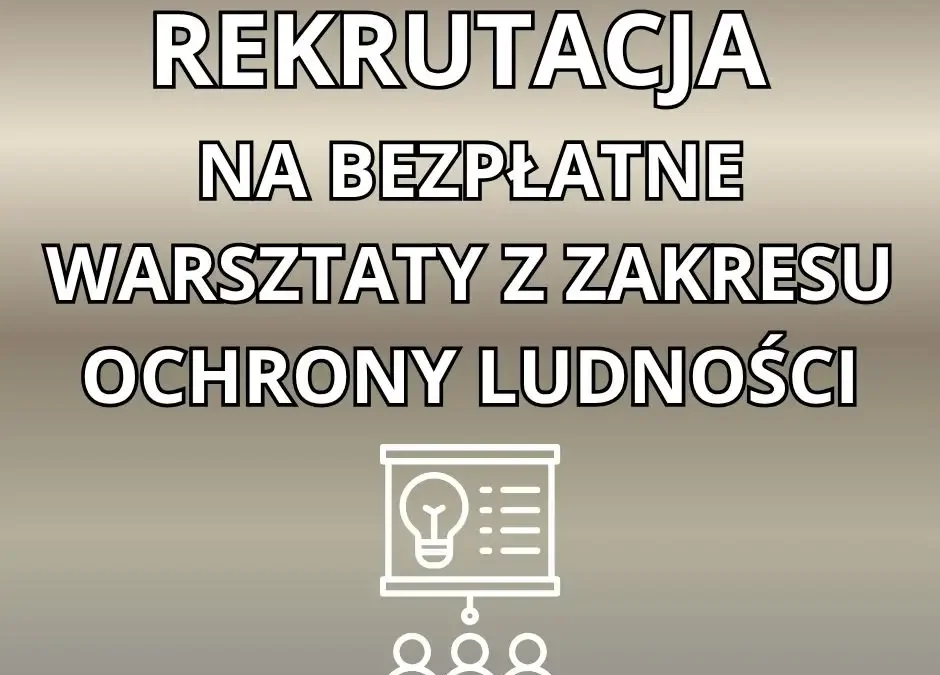 Bezpłatne warsztaty ochrony ludności w Liskowie – zapisy do 28 lipca