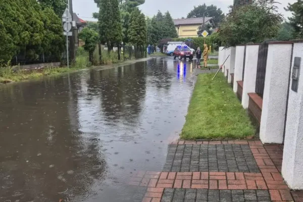 Strażacy z Kalisza walczyli z podtopieniami po ulewie 15 lipca