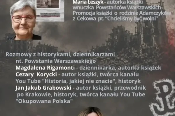 Spotkanie autorskie i promocja książki o Adamczykach z Cekowa