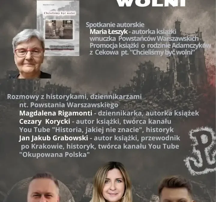 Spotkanie autorskie i promocja książki o Adamczykach z Cekowa