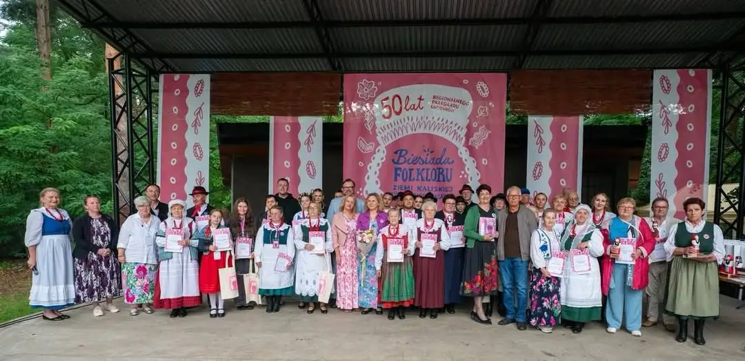 Jubileuszowa Biesiada Folkloru Ziemi Kaliskiej 2026 – sukces reprezentantów Powiatu Kaliskiego