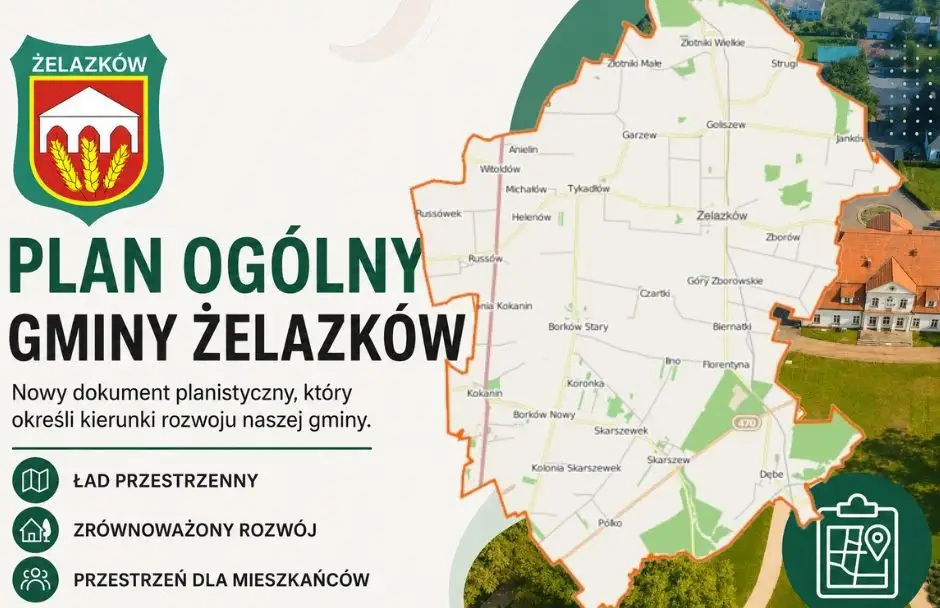 Plan Ogólny Gminy Żelazków – projekt już dostępny w BIP