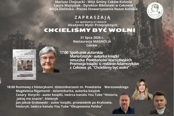 Gmina Ceków-Kolonia uczci 81. rocznicę Powstania Warszawskiego bogatym programem
