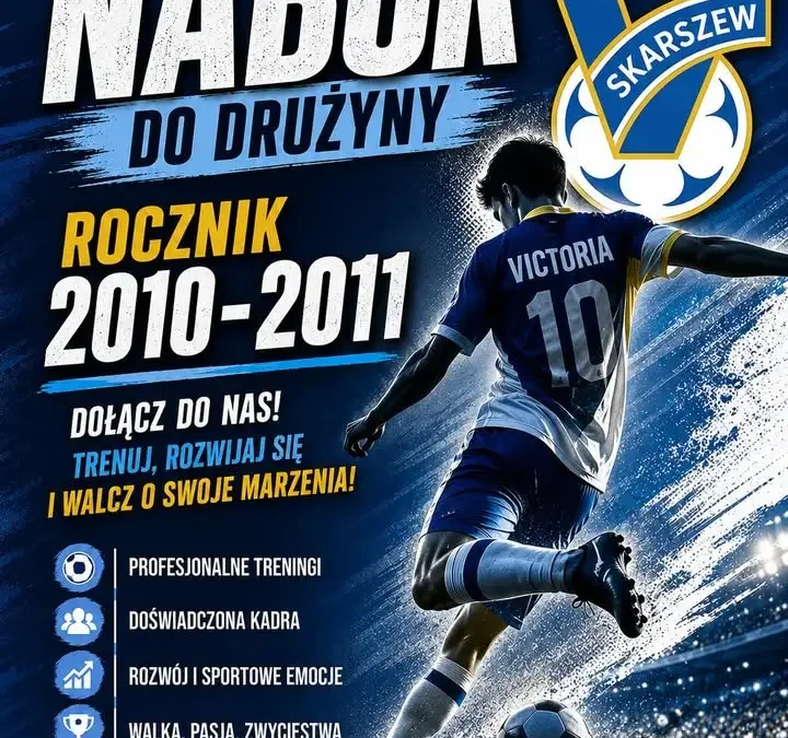 Rekrutacja do GKS Victoria Skarszew – zapisy na nowy sezon