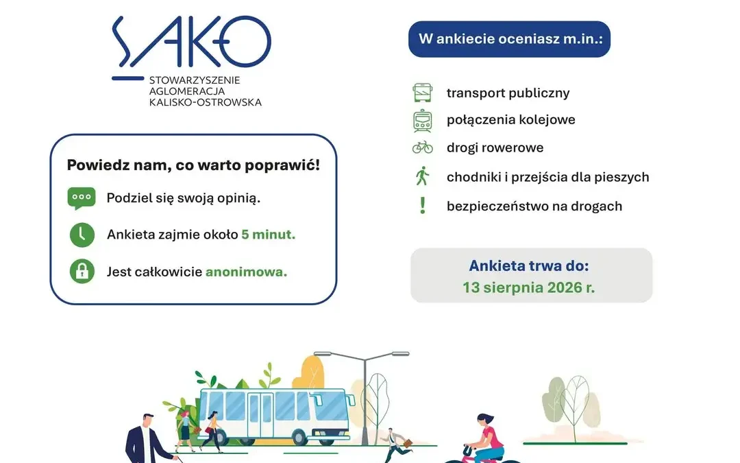 Mieszkańcy Aglomeracji Kalisko-Ostrowskiej mogą ocenić transport w ankiecie